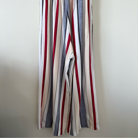 Agaci Sweet Rain Vertical Striped Culottes Wide-leg Jumpsuit - Picture 9 of 11
